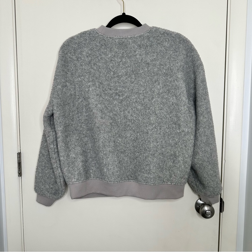 Madewell Polartec® Fleece Crewneck Sweatshirt in Gray - Picture 6 of 7
